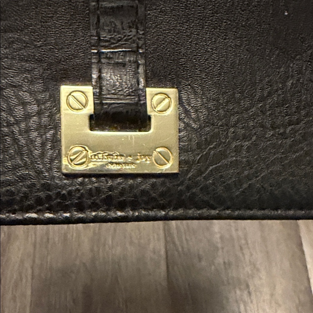 Elegant Black Leather Clutch - Picture 2 of 5